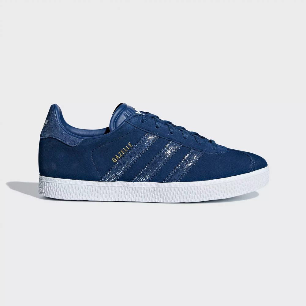 Adidas Gazelle Tenis Azules Para Niño (MX-93422)